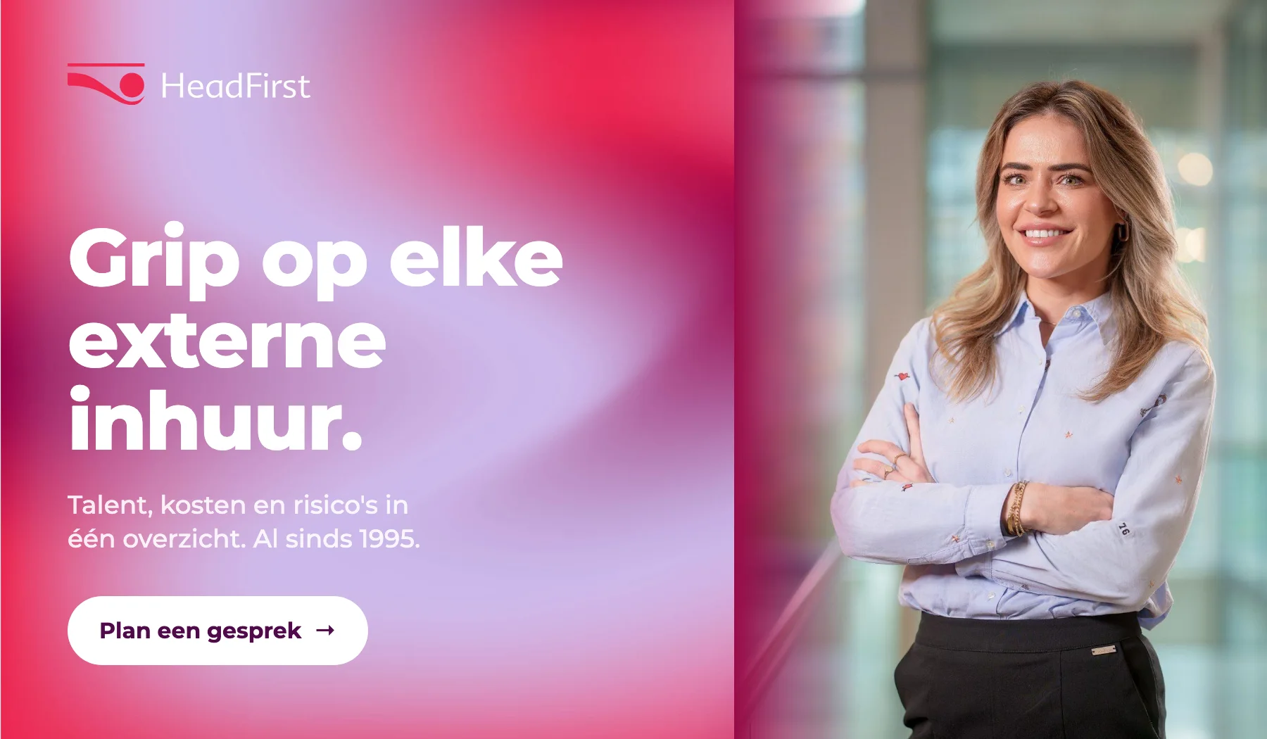 Wide LinkedIn image: Grip op elke externe inhuur.
